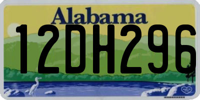 AL license plate 12DH296