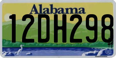 AL license plate 12DH298