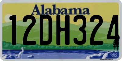 AL license plate 12DH324