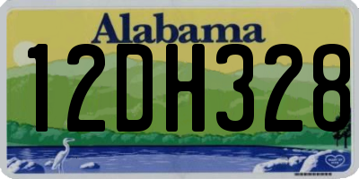 AL license plate 12DH328