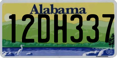 AL license plate 12DH337