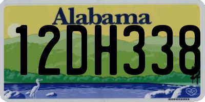 AL license plate 12DH338