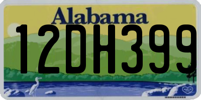 AL license plate 12DH399