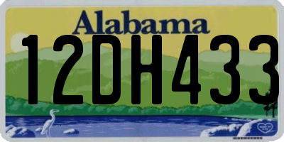 AL license plate 12DH433