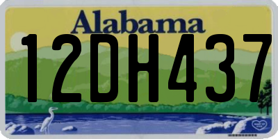 AL license plate 12DH437