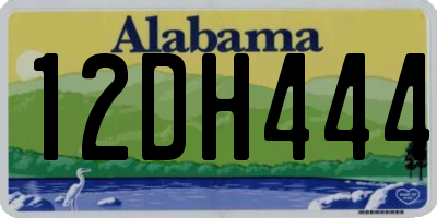 AL license plate 12DH444