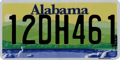 AL license plate 12DH461