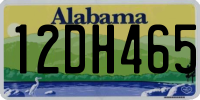 AL license plate 12DH465