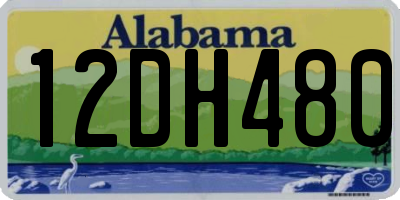 AL license plate 12DH480