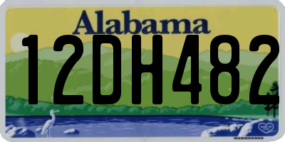AL license plate 12DH482