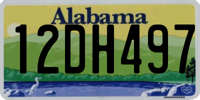 AL license plate 12DH497