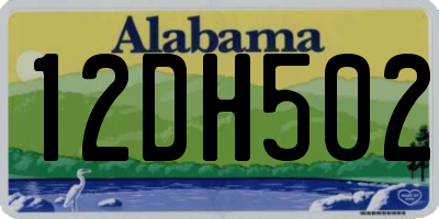 AL license plate 12DH502