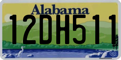 AL license plate 12DH511