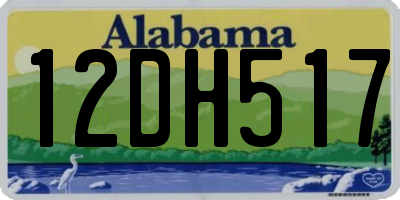 AL license plate 12DH517