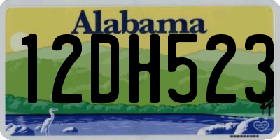 AL license plate 12DH523