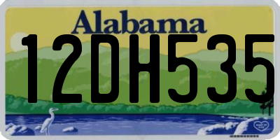 AL license plate 12DH535