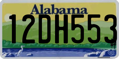 AL license plate 12DH553