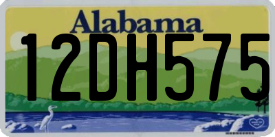 AL license plate 12DH575