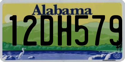 AL license plate 12DH579