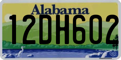 AL license plate 12DH602