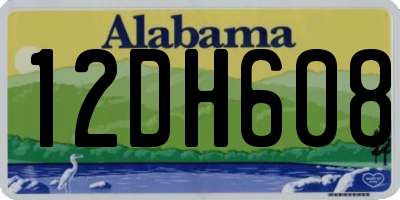 AL license plate 12DH608
