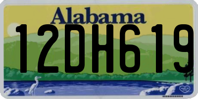 AL license plate 12DH619