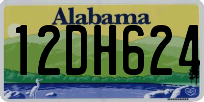 AL license plate 12DH624