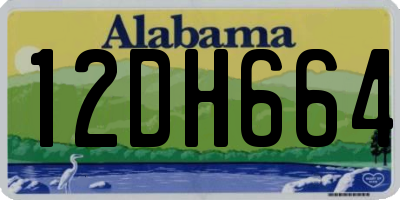 AL license plate 12DH664