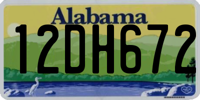 AL license plate 12DH672