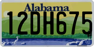 AL license plate 12DH675