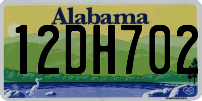 AL license plate 12DH702