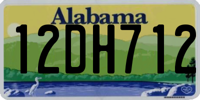 AL license plate 12DH712