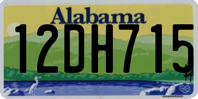 AL license plate 12DH715
