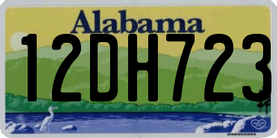 AL license plate 12DH723