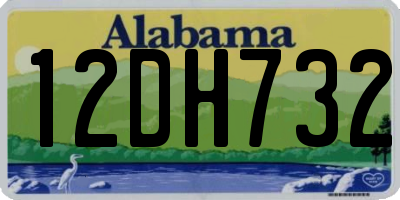 AL license plate 12DH732