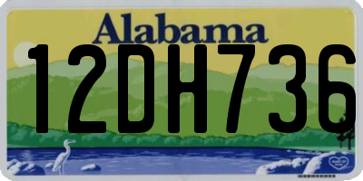 AL license plate 12DH736