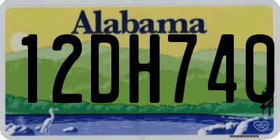 AL license plate 12DH740