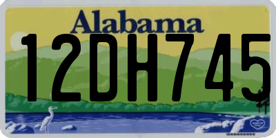 AL license plate 12DH745