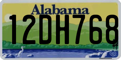 AL license plate 12DH768