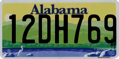 AL license plate 12DH769