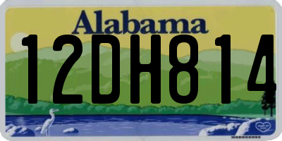 AL license plate 12DH814