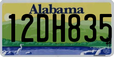 AL license plate 12DH835
