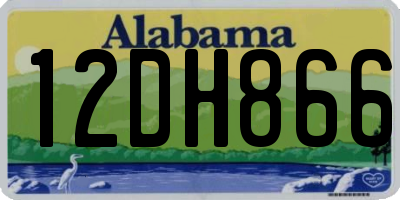 AL license plate 12DH866