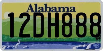 AL license plate 12DH888