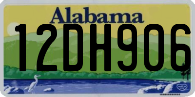 AL license plate 12DH906