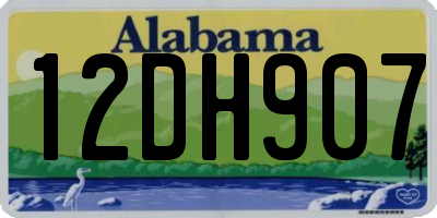 AL license plate 12DH907