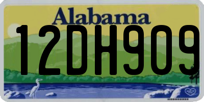 AL license plate 12DH909