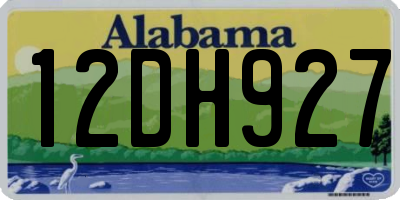AL license plate 12DH927
