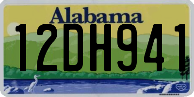 AL license plate 12DH941