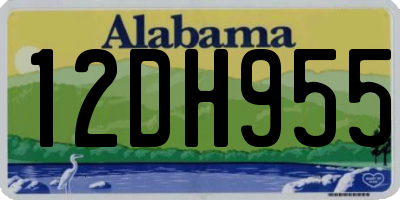 AL license plate 12DH955